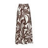 La Doublej Abstract-print Midiskirt In Watermarble