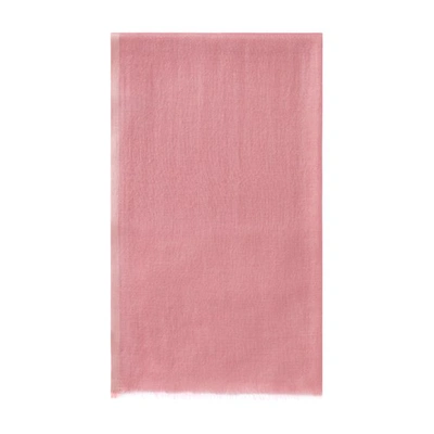 Loro Piana Aria Contrast-border Soffio Stole In Flowering_cherry