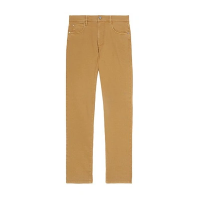 Loro Piana Men's Quarona Linen-cotton 5-pocket Pants In Desert Mist
