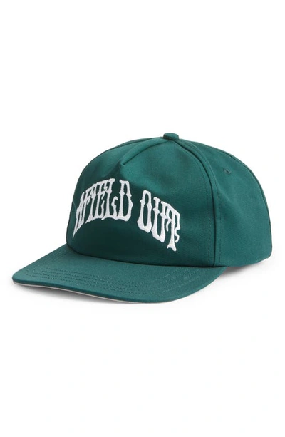 Afield Out Awake Logo Embroidered Baseball Cap In Green