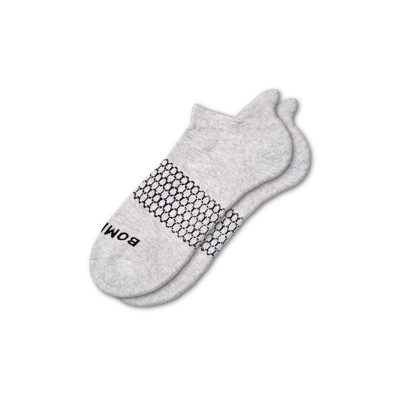 Bombas Solids Ankle Socks In Light Grey