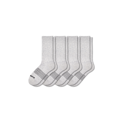 Bombas Solids Calf Sock 4-pack In Grey
