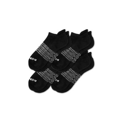 Bombas Solids Ankle Socks 4-pack In Black