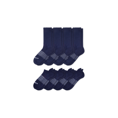 Bombas Calf & Ankle Sock 8-pack In Navy