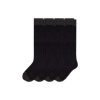 Bombas Dress Knee High Solid Sock 4-pack In Black