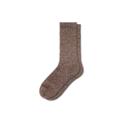 Bombas Marl Calf Socks In Marled Chocolate