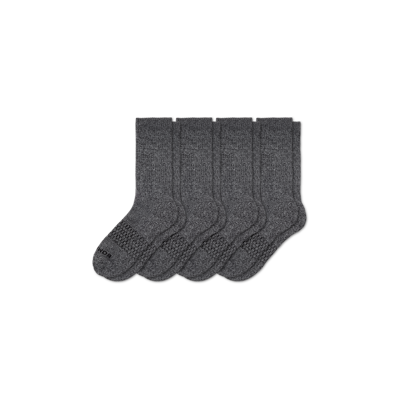 Bombas Marl Calf Sock 4-pack In Marled Charcoal