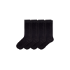 Bombas Lightweight Calf Sock 4-pack In Black