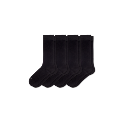 Bombas Lightweight Calf Sock 4-pack In Black