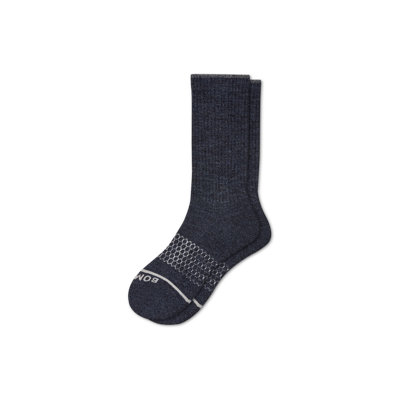 Bombas Merino Wool Blend Calf Socks In Navy