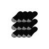 Bombas Cushioned No Show Sock 12-pack In Black