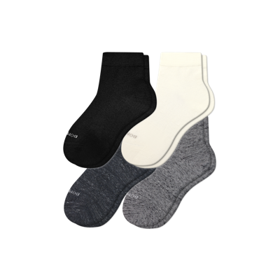 Bombas Lightweight Quarter Sock 4-pack In Mixed