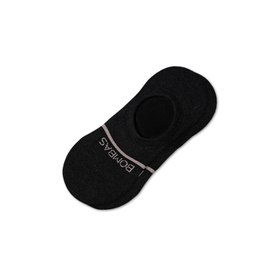 Bombas Lightweight Merino Wool Blend No Show Socks In Black