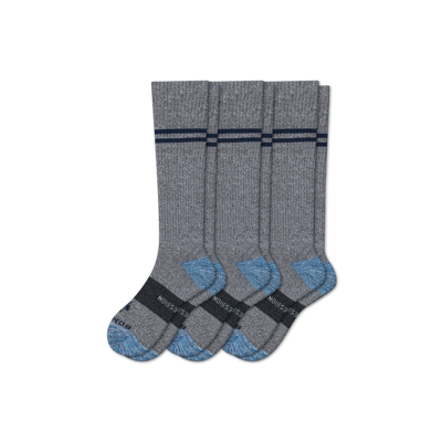 Bombas Everyday Compression Sock 3-pack (15-20mmhg) In Grey