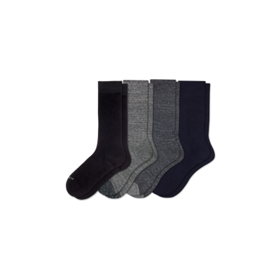Bombas Lightweight Calf Sock 4-pack In Dark Multi