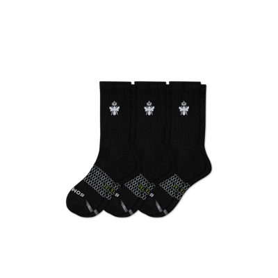 Bombas All-purpose Performance Calf Sock 3-pack In Black