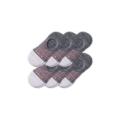 Bombas Performance Cushioned No Show Sock 6-pack In Black