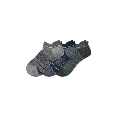 Bombas Merino Wool Blend Golf Ankle Sock 3-pack In Mixed