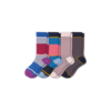 Bombas Lightweight Calf Sock 4-pack In Quartz Navy Mix