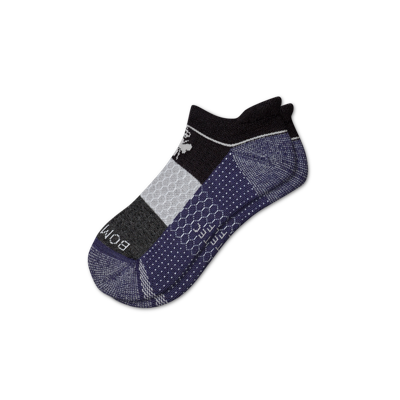 Bombas Golf Ankle Socks In Black Navy