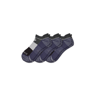Bombas Golf Ankle Sock 3-pack In Grey Heather