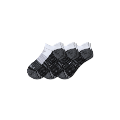 Bombas Golf Ankle Sock 3-pack In White Black