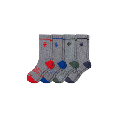 Bombas Originals Calf Sock 4-pack In Navy Olive Mix