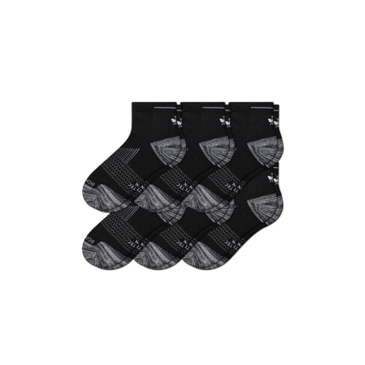 Bombas Running Quarter Sock 6-pack In Black Bee