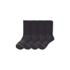 Bombas Merino Wool Blend Calf Sock 4-pack In Dark Charcoal