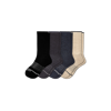 Bombas Merino Wool Blend Calf Sock 4-pack In Mixed Dark Charcoal