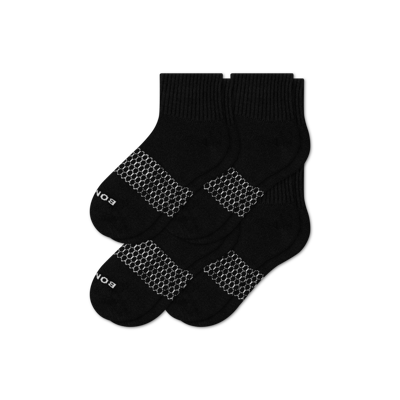 Bombas Quarter Socks 4-pack In Black