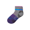 Bombas Merino Wool Blend Hiking Performance Quarter Socks In Bright Violet