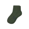 Bombas Hybrid Ribbed Quarter Socks In Midnight Olive