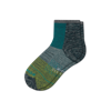 Bombas Merino Wool Blend Hiking Performance Quarter Socks In Green Multi