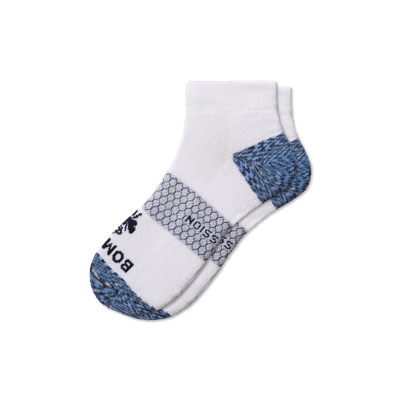 Bombas Ankle Compression Socks In White