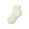 Bombas Hybrid Ribbed Quarter Socks In Soft White