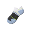 Bombas Tennis Performance Ankle Socks In White Black Mix