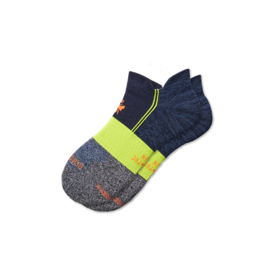 Bombas Running Ankle Socks In Lime