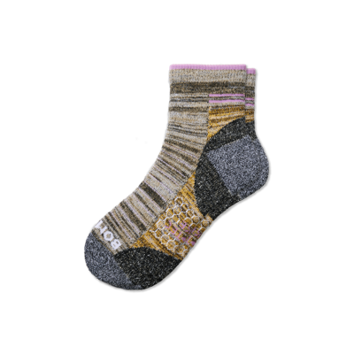 Bombas Hiking Performance Quarter Socks In Coral Rock