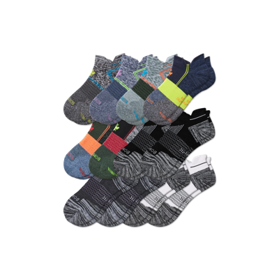 Bombas Running Ankle Sock 12-pack In Navy Olive Mix