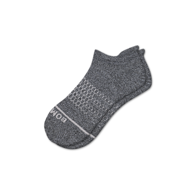 Bombas Merino Wool Blend Ankle Socks In Charcoal