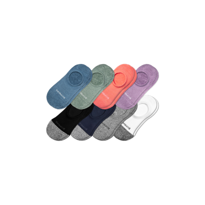 Bombas Cushioned No Show Sock 8-pack In Marl Solid Mix