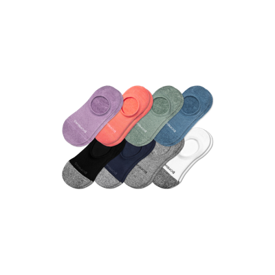 Bombas Cushioned No Show Socks 8-pack In Marl Solid Mix