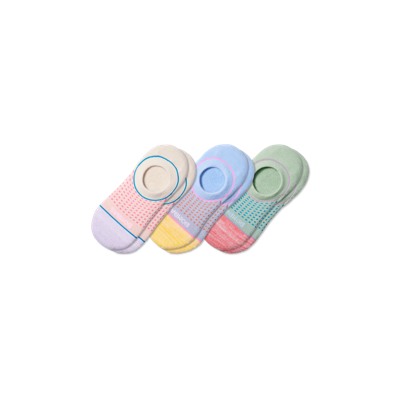 BOMBAS PERFORMANCE CUSHIONED NO SHOW SOCK 3-PACK 