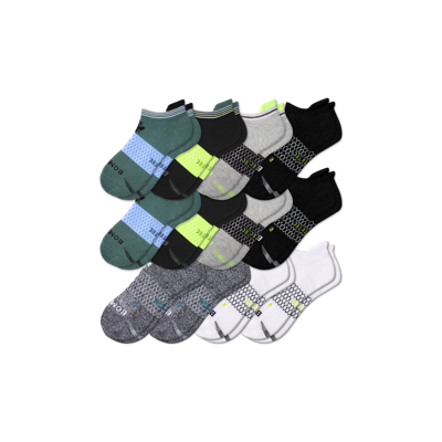 Bombas All-purpose Performance Ankle Sock 12-pack In Botanical Black Mix