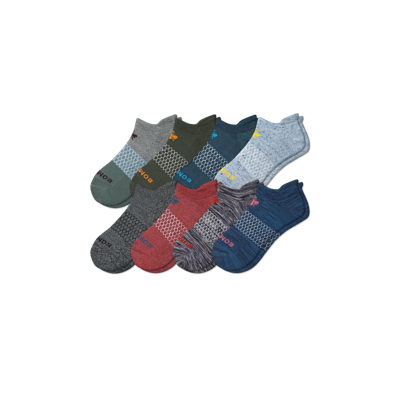 Bombas Ankle Sock 8-pack In Olive Navy Mix