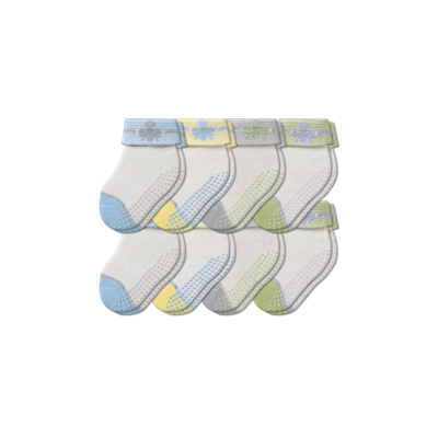 Bombas Baby Gripper Socks 8-pack (6-12 Months) In Stripe Mix