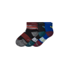 Bombas Running Quarter Sock 3-pack In Wine Cobalt Mix