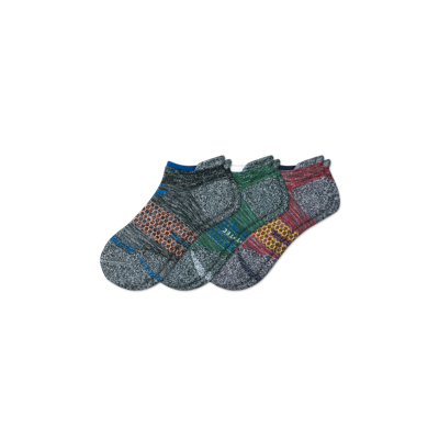 Bombas All-purpose Performance Ankle Sock 3-pack In Blue Pine Mix