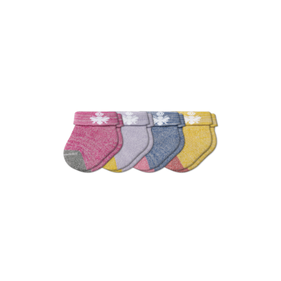 Bombas Baby Socks 4-pack (0-6 Months) In Berry Lupine Mix